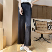 Satin Wide-Leg Trousers
