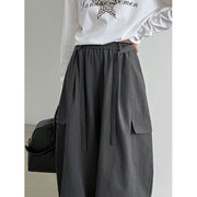 Drawstring Cargo Trousers