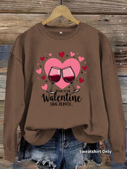 Heart Print Sweatshirt