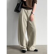 Belted Wide-Leg Denim Trousers