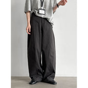 Curved-Seam Wide-Leg Trousers