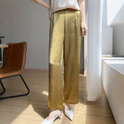 Satin Wide-Leg Trousers