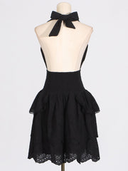 Tiered Halter Mini Dress