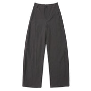 Curved-Seam Wide-Leg Trousers