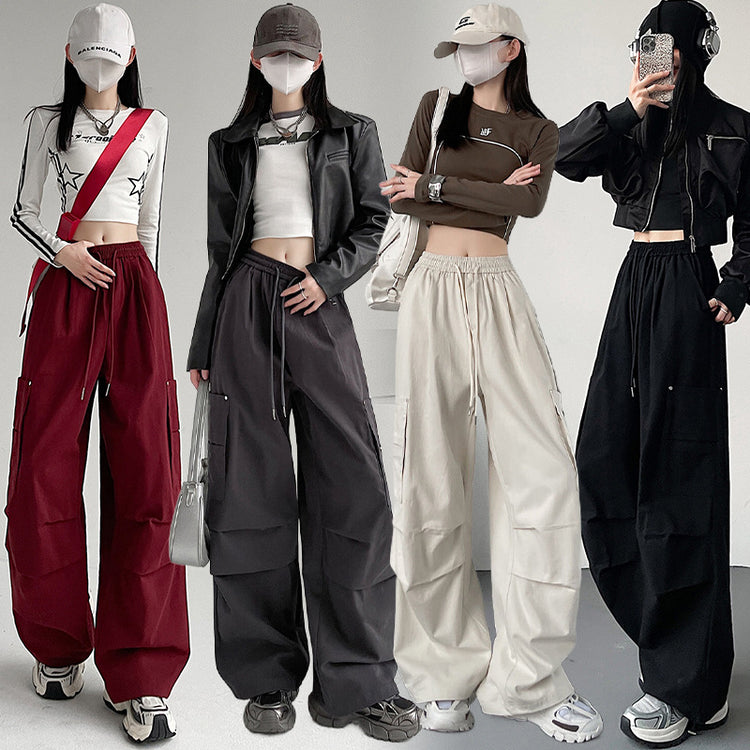 Straight-Leg Cargo Trousers