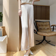 Satin Wide-Leg Trousers