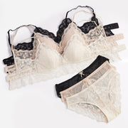 Floral Lace Bralette & Brief Set
