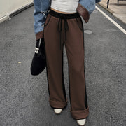 Contrast-Cuff Joggers