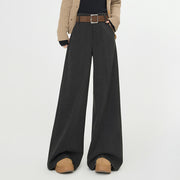 Draped High-Waist Trousers
