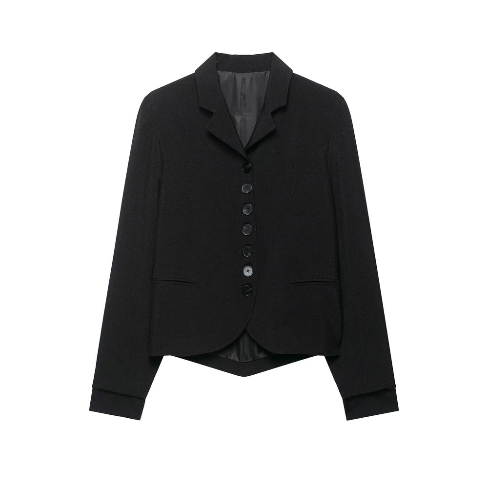Fitted Single-Breasted Blazer
