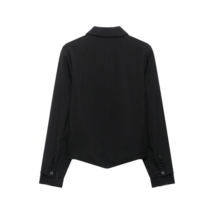 Fitted Single-Breasted Blazer