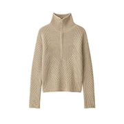 Textured Half-Zip Sweater