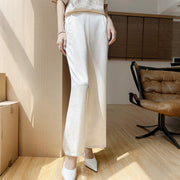 Satin Wide-Leg Trousers