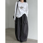 Drawstring Cargo Trousers