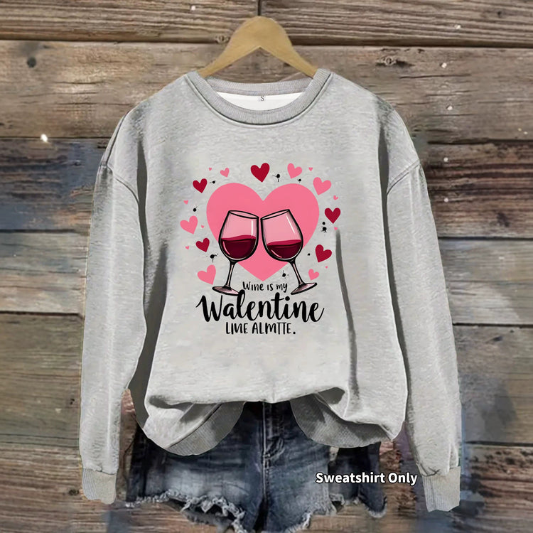 Heart Print Sweatshirt