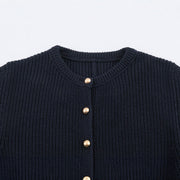 Peplum Knit Cardigan