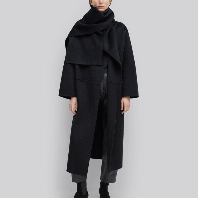 Draped Longline Coat