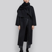 Draped Longline Coat