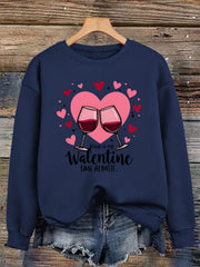 Heart Print Sweatshirt