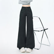 High-Waist Cargo Trousers