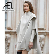 Asymmetric Cape Coat