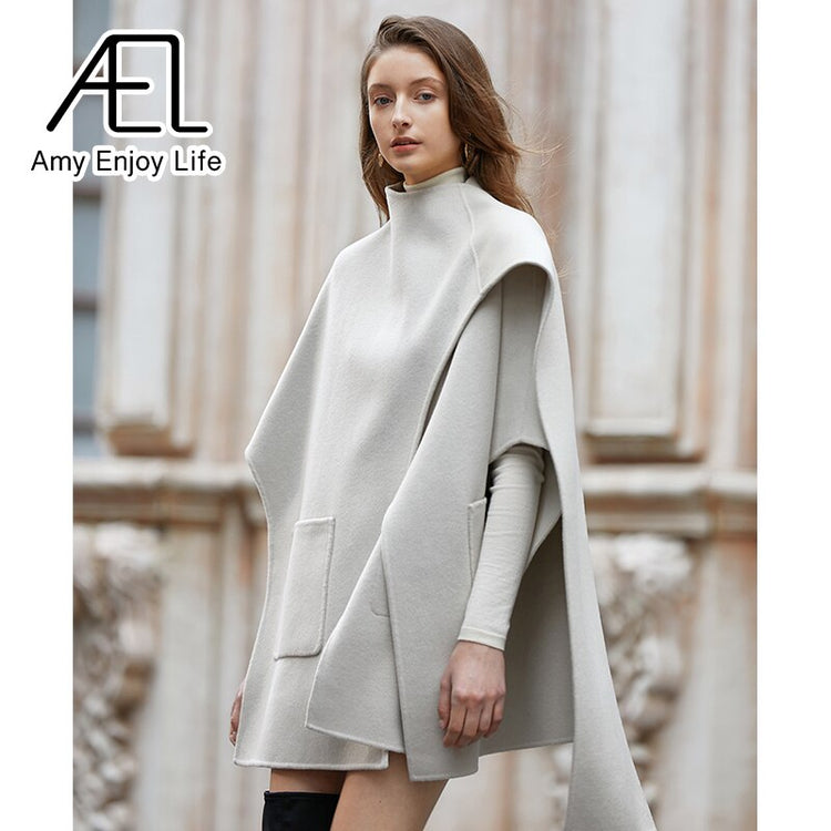Asymmetric Cape Coat