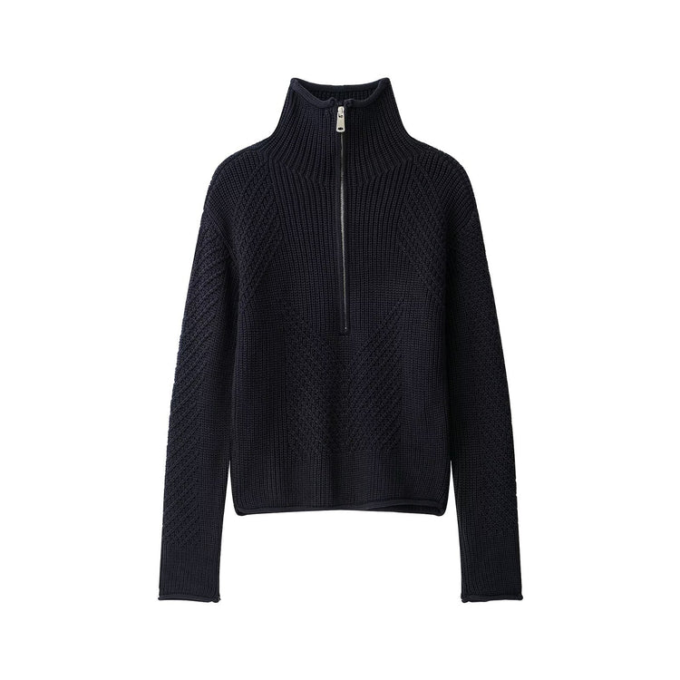 Textured Half-Zip Sweater