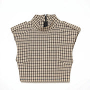 Checked Sleeveless Playsuit