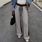 Contrast-Cuff Joggers