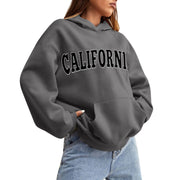 Lettered Pullover Hoodie