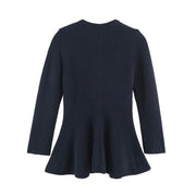 Peplum Knit Cardigan