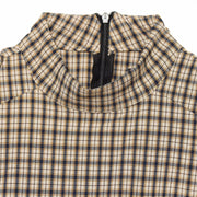Checked Sleeveless Playsuit