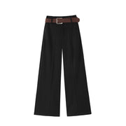 Draped High-Waist Trousers