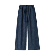 Drawstring Wide-Leg Jeans