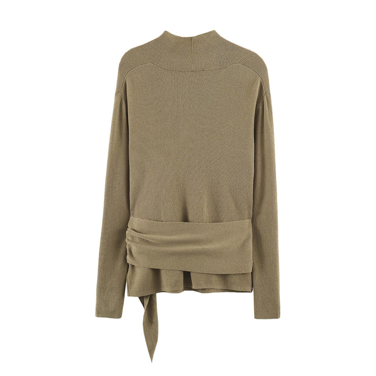 Tie-Waist Knit Cardigan