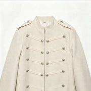 Textured Stand-Collar Jacket