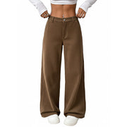 Corduroy Wide-Leg Trousers