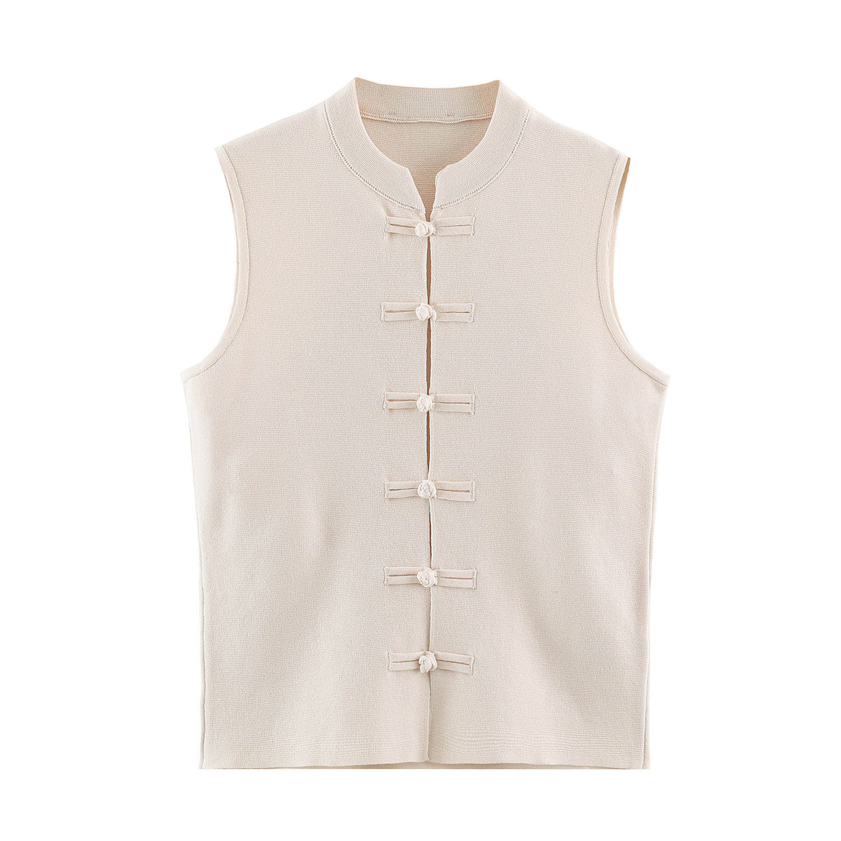 Knot-Fastening Knit Vest