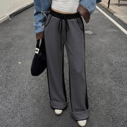 Contrast-Cuff Joggers