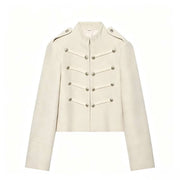 Textured Stand-Collar Jacket