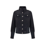 Fitted Stand-Collar Jacket