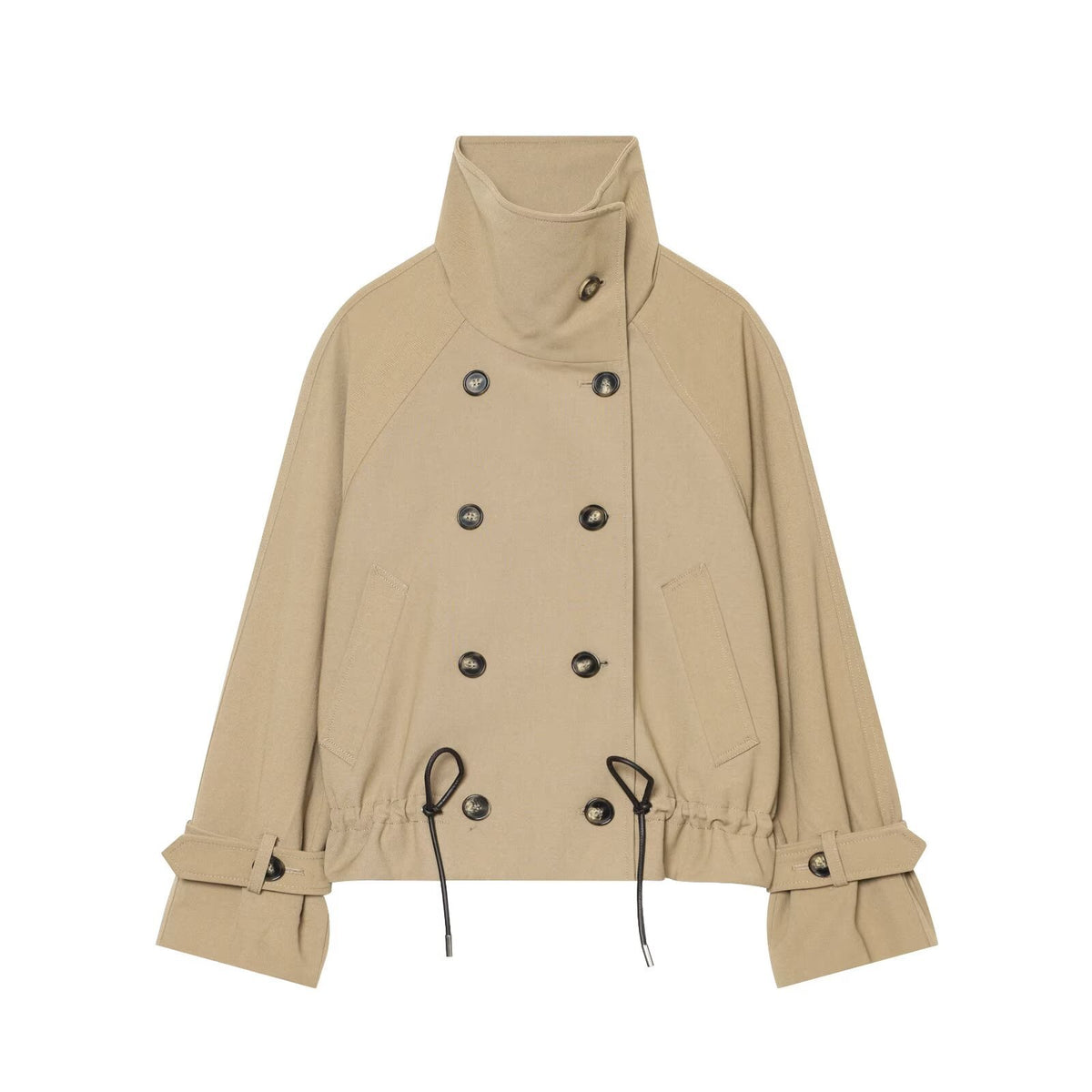 Drawstring Short Trench