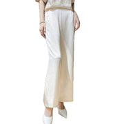 Satin Wide-Leg Trousers