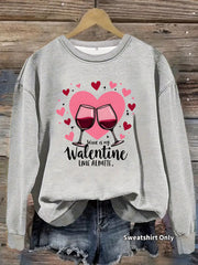 Heart Print Sweatshirt
