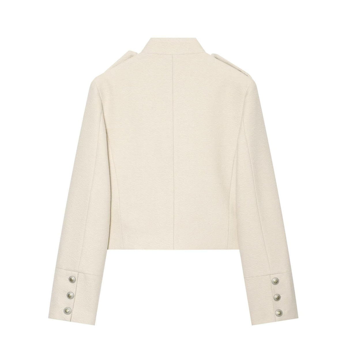 Textured Stand-Collar Jacket