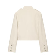 Textured Stand-Collar Jacket