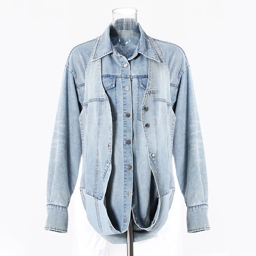 Relaxed Denim Shirt Jacket