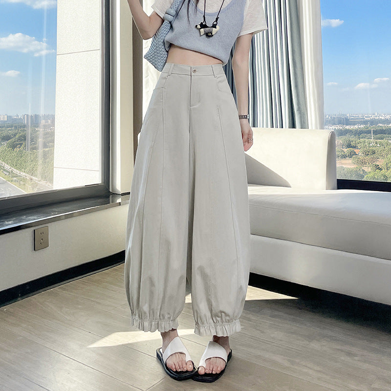 Cropped Balloon Trousers