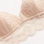 Floral Lace Bralette & Brief Set