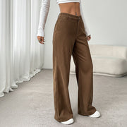 Corduroy Wide-Leg Trousers